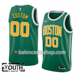 Camiseta Niños NBA Boston Celtics Personalizadas 2018-19 Nike Verde Swingman